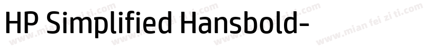 HP Simplified Hansbold字体转换